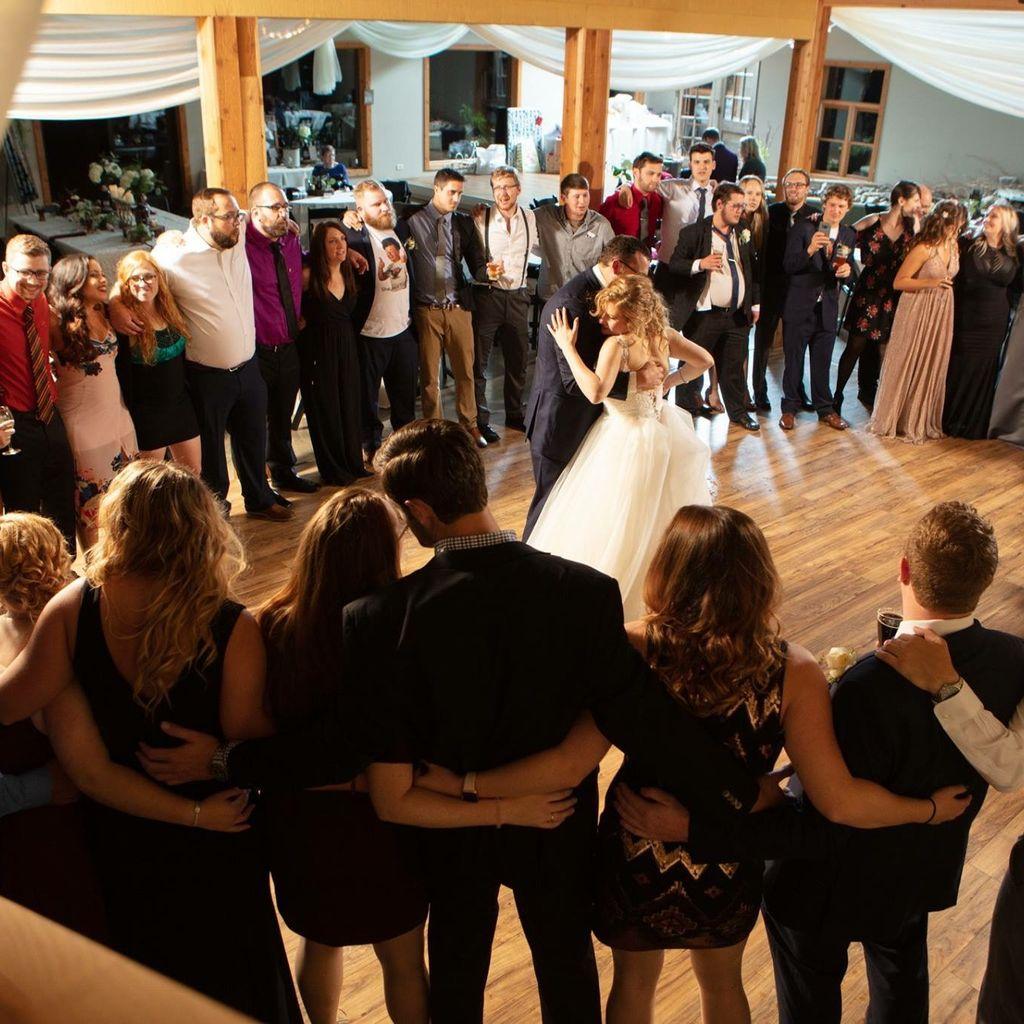 Dance floor with guests